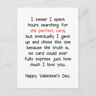 The Perfect Valentine's Day Card