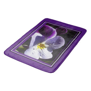The Perfect Viola Flower Bath Mat