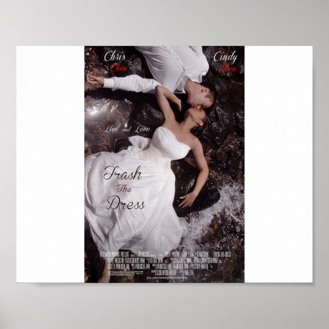 The perfect wedding:  wedding posters and invites (Front)