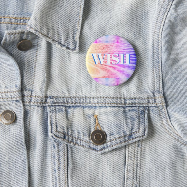 The Perfect Wish Calm 2 Inch Round Button (In Situ)