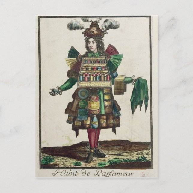 The Perfumer's Costume Postcard (Front)