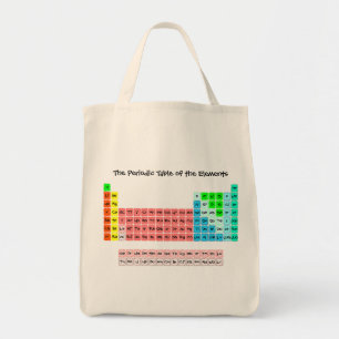 The Periodic Table (Handwritten Style) Tote Bag