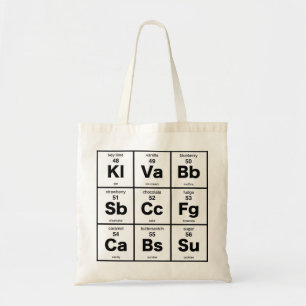 The Periodic Table of Desserts Tote Bag