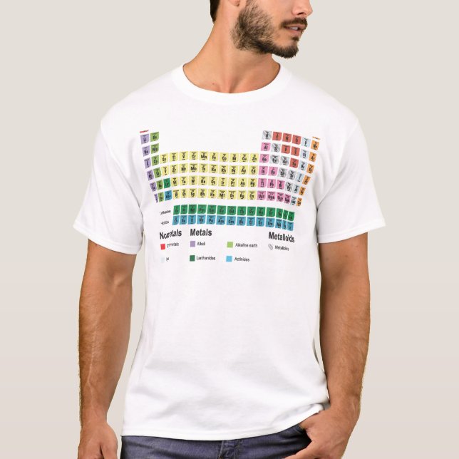 The Periodic Table of Elements T-Shirt (Front)