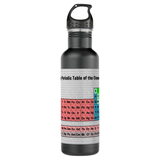 The Periodic Table of the Elements 710 Ml Water Bottle (Front)