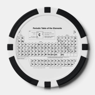 The Periodic Table Poker Chips