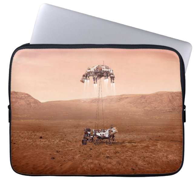 The Perseverance Rover Landing Safely On Mars. Laptop Sleeve (Front)
