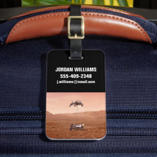 The Perseverance Rover Landing Safely On Mars. Luggage Tag