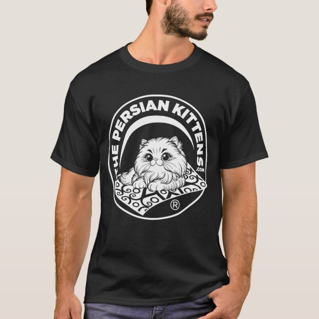 The Persian Kittens Logo T-Shirt / White (Front)