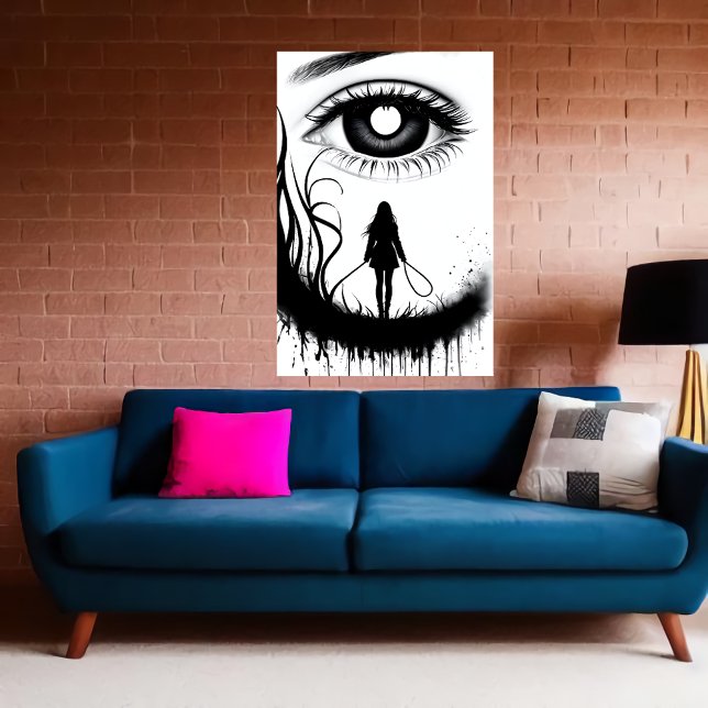 The person and the Eye | AI Art Poster (Creator Uploaded)