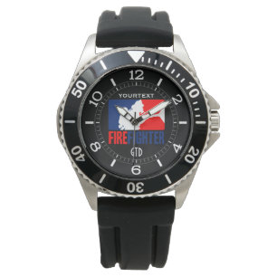 The Personalized Firefighter Headliner Tri-colours Watch