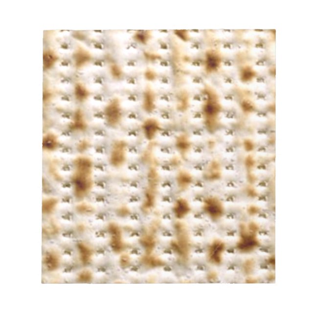 The Pesach Note Pad - 40 Pages of Unleavened Matzo (Front)