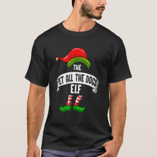 The pet all the Dogs Elf Present Reindeer Snowman T-Shirt