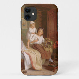 The Pet Bird (oil on canvas) iPhone 11 Case