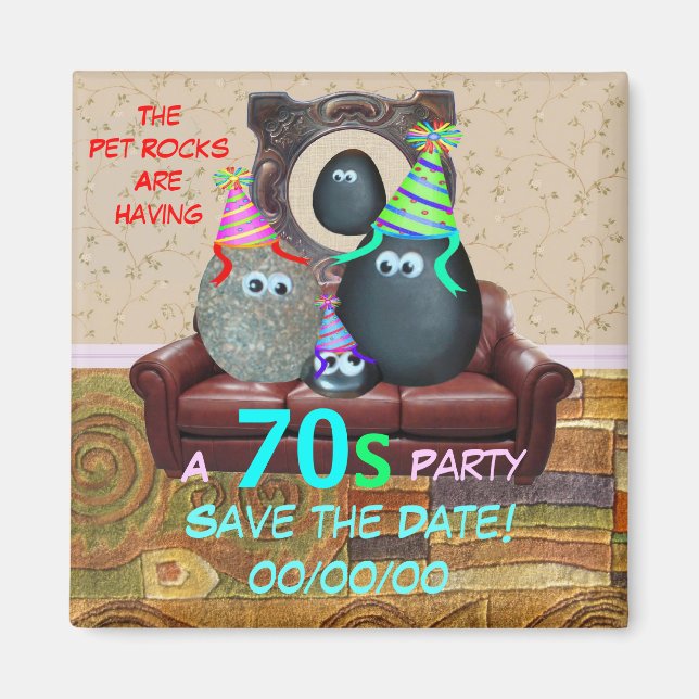 The Pet Rock Family Magnet (Front)