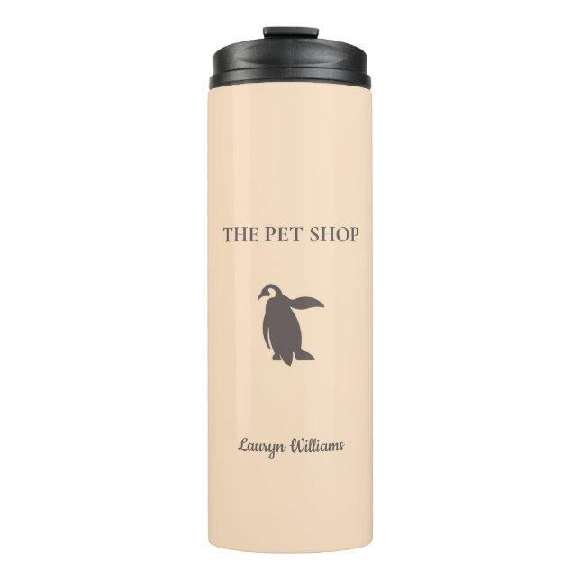 The pet shop cute penguin thermal tumbler (Front)