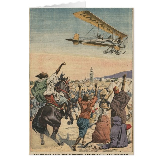 The 'Petit Journal' airplane flying over (Front)
