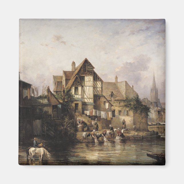 The Petits Murs Wash-House Magnet (Front)