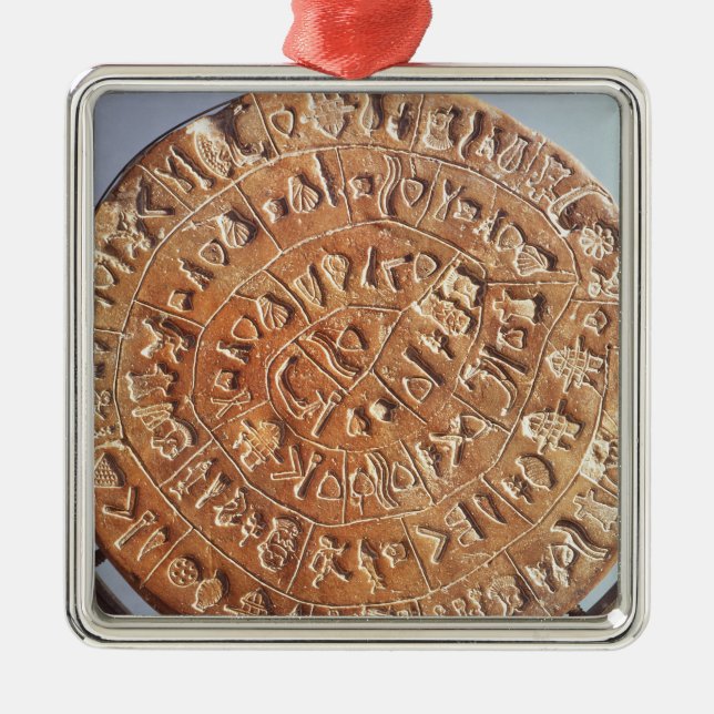 The Phaistos Disc, with unknown significance Metal Ornament (Front)