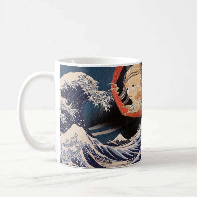 The Phantom at The Great Wave Coffee Mug (Left)