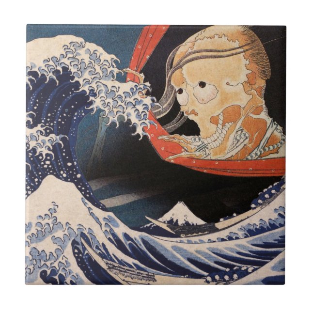 The Phantom at The Great Wave Tile (Front)