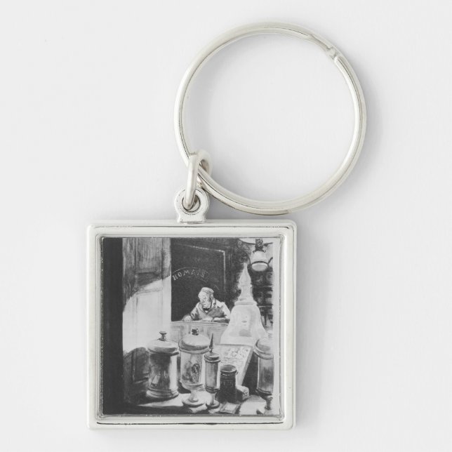 The Pharmacist Homais Keychain (Front)