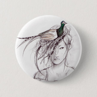 The Pheasant 2 Inch Round Button