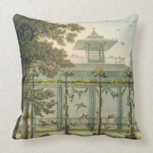The Pheasantry, engraved by Joseph Constantine Sta Throw Pillow