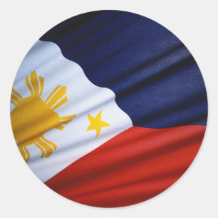 The philippines classic round sticker