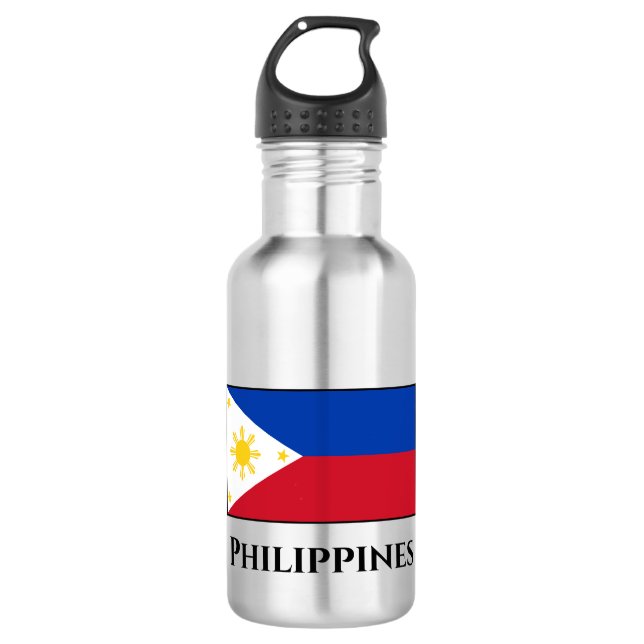The Philippines Flag 532 Ml Water Bottle (Front)