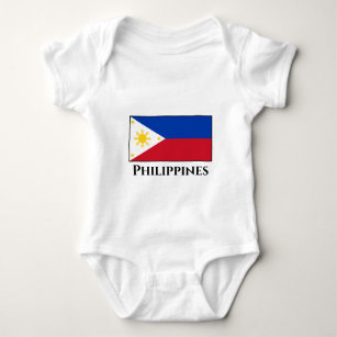 The Philippines Flag Baby Bodysuit