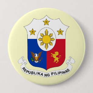 the Philippines, Philippines 4 Inch Round Button
