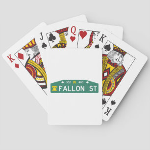 The Philly Street Sign: Made For YOUR Address! Playing Cards