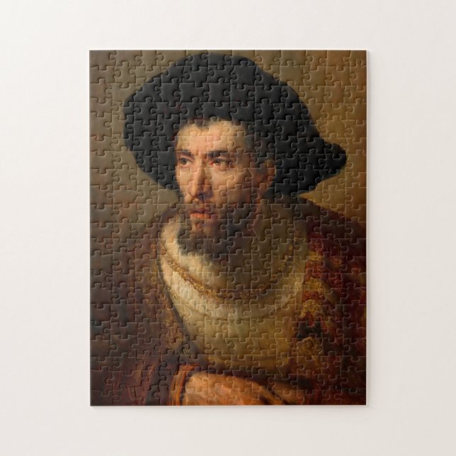 The Philosopher, 1653 by Rembrandt van Rijn Jigsaw Puzzle (Vertical)