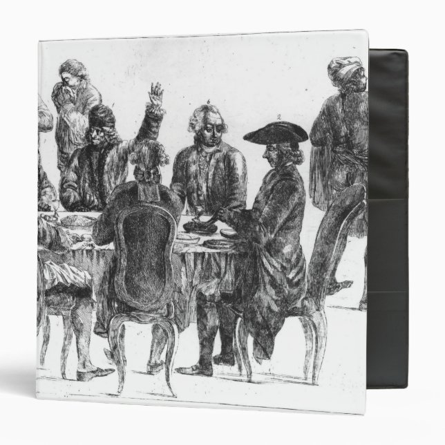 The Philosophers at Supper, c.1750 Binder (Front/Inside)