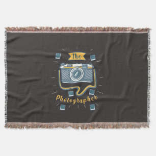 The Photographer Throw Blanket