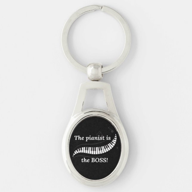 The pianist is  the BOSS Keychain (Front)