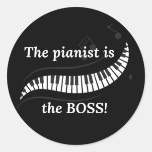 The pianist is the BOSS Stickers