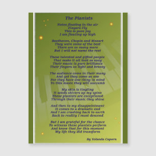 The Pianists Magnetic Card