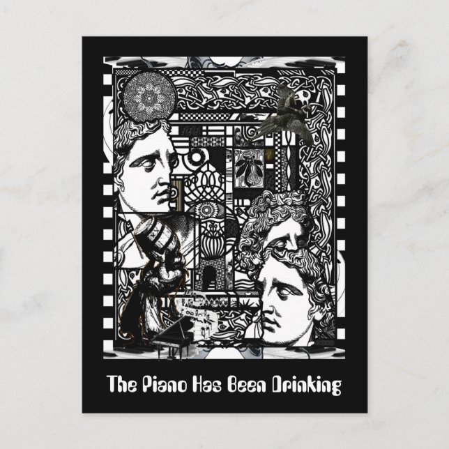 The Piano Has Been Drinking Postcard (Front)