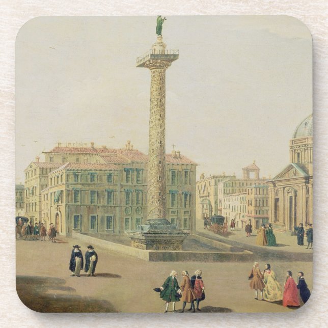 The Piazza Colonna, Rome Coaster (Front)