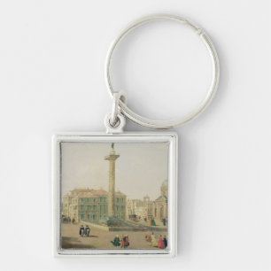 The Piazza Colonna, Rome Keychain