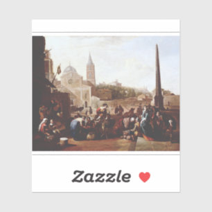 The Piazza del Popolo in Rome by Johannes Lingelba