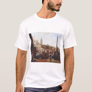 The Piazza del Popolo in Rome by Johannes Lingelba T-Shirt