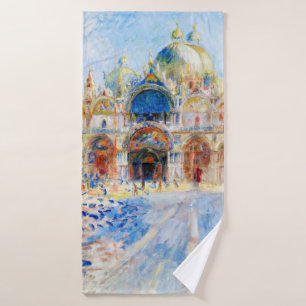 The Piazza San Marco, Renoir Bath Towel