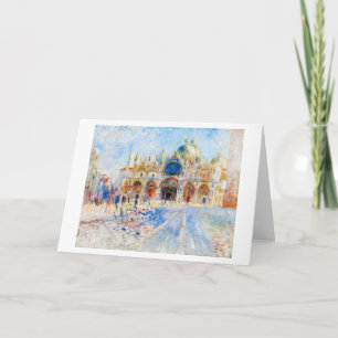 The Piazza San Marco, Renoir Card
