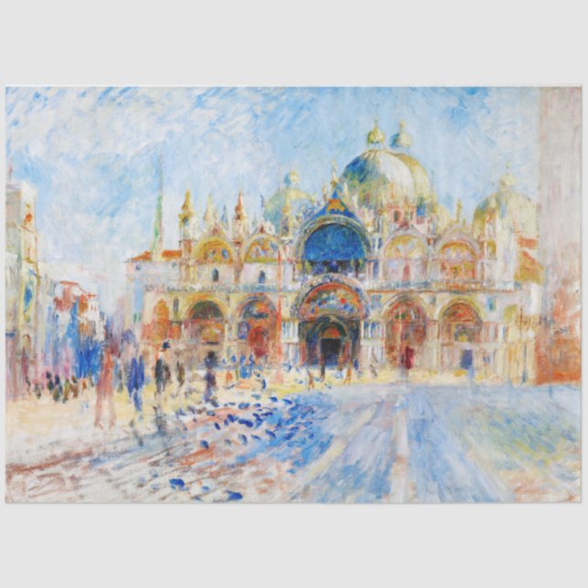 The Piazza San Marco, Renoir Tissue Paper (Front)