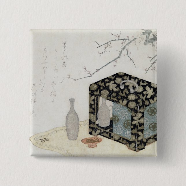 The Picnic Hamper 2 Inch Square Button (Front)