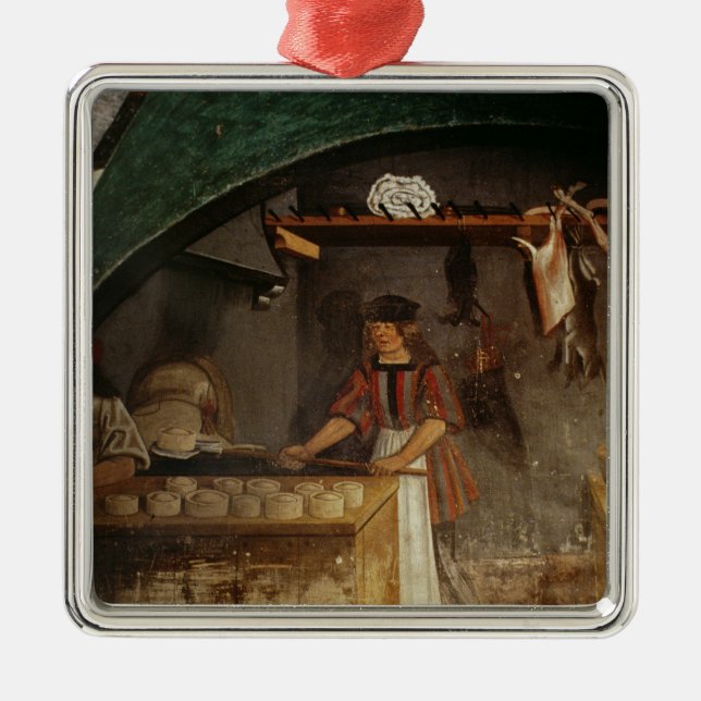 The Pie Maker Metal Ornament (Front)