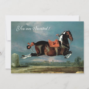 The Piebald Horse "Cehero' Rearing Invitation